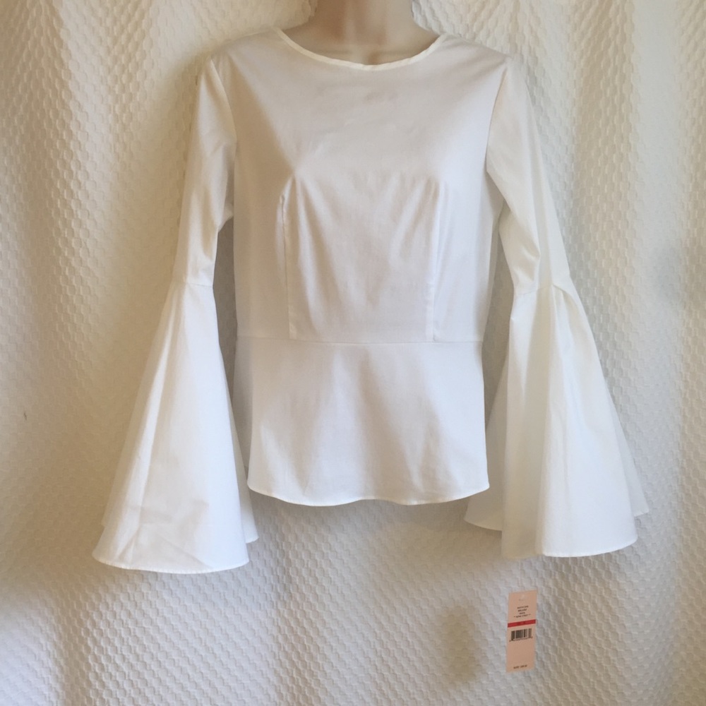Nanette Lepore white long sleeve top—626-006
